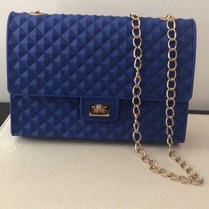 Plastic Textured Cross Body Bag